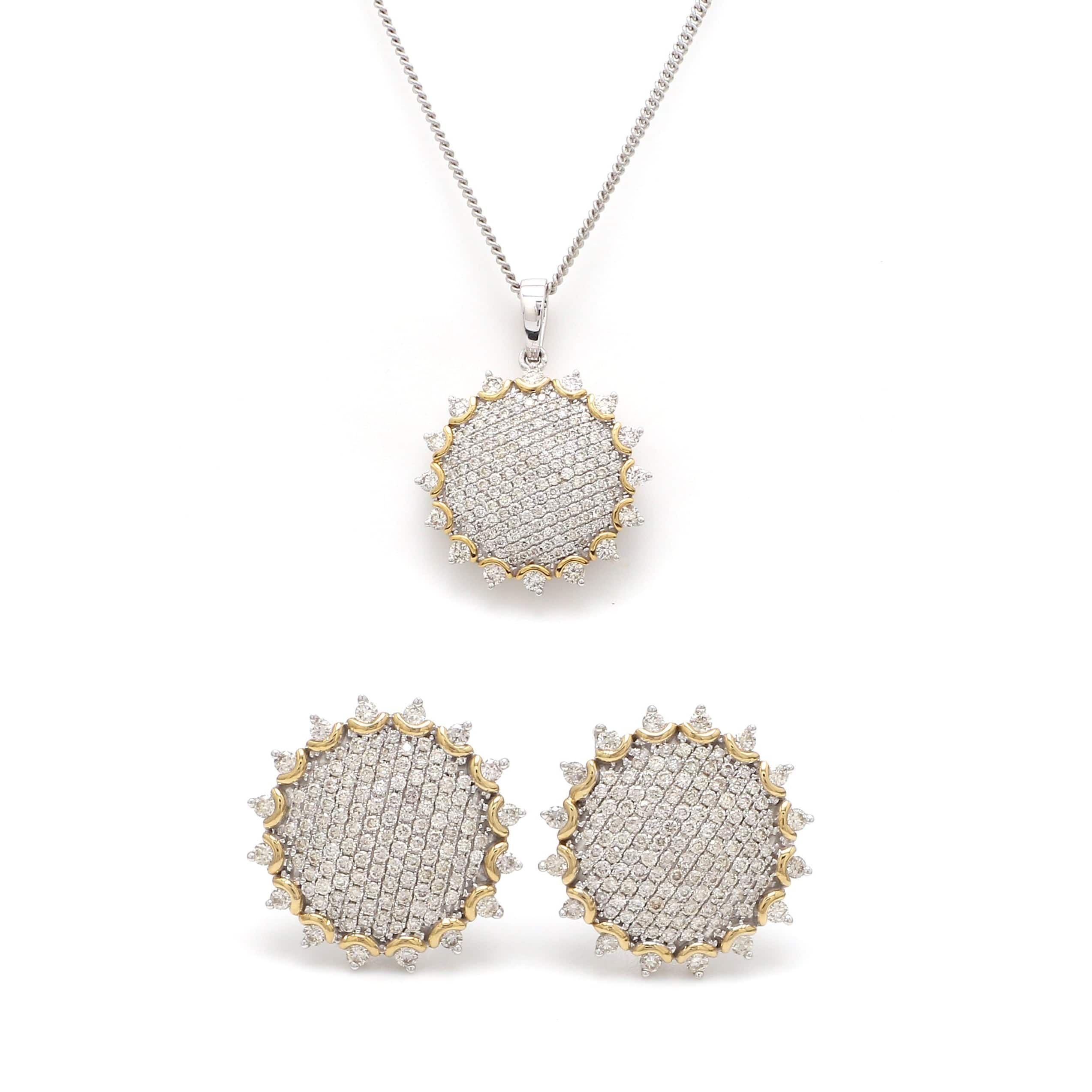 .50ctw Diamond Earrings Pendant Set - Recently Sold Treasures